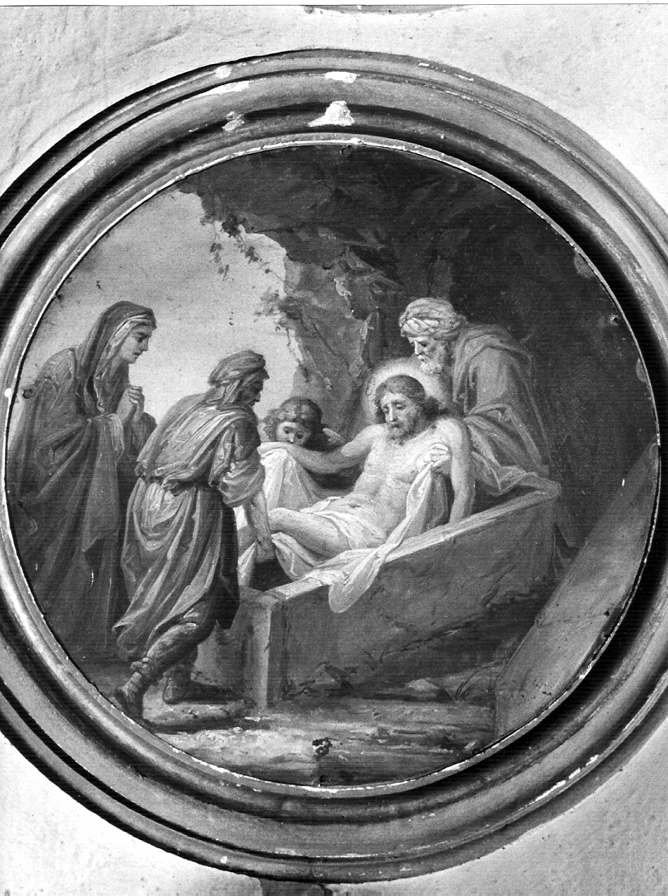 deposizione di Cristo nel sepolcro (dipinto, elemento d'insieme) - ambito lombardo (prima metà sec. XX)