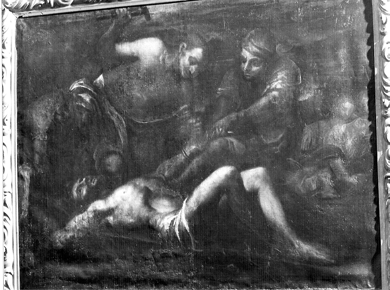 Cristo inchiodato alla croce (dipinto, opera isolata) - ambito lombardo (sec. XVII)