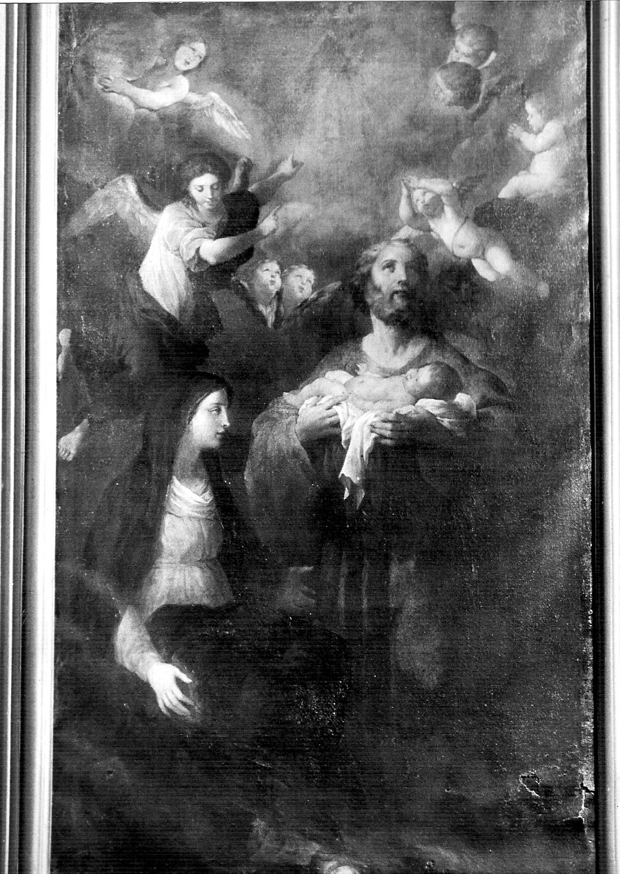 Sacra Famiglia (dipinto, opera isolata) - ambito lombardo (prima metà sec. XVIII)