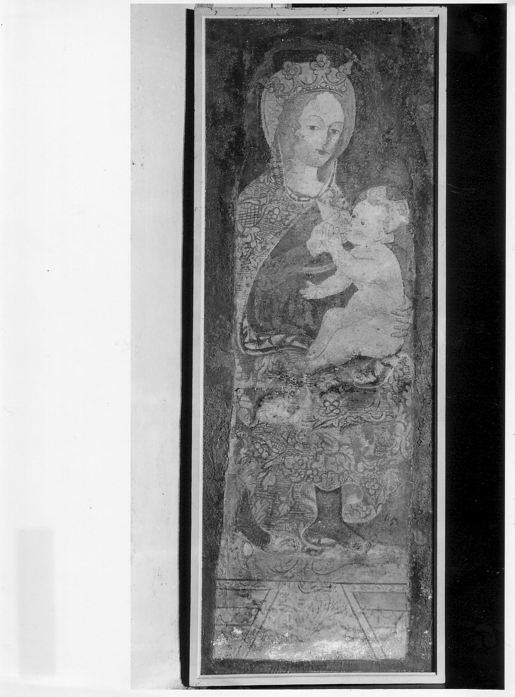 Madonna del Latte (dipinto, frammento) - ambito lombardo (sec. XVI)