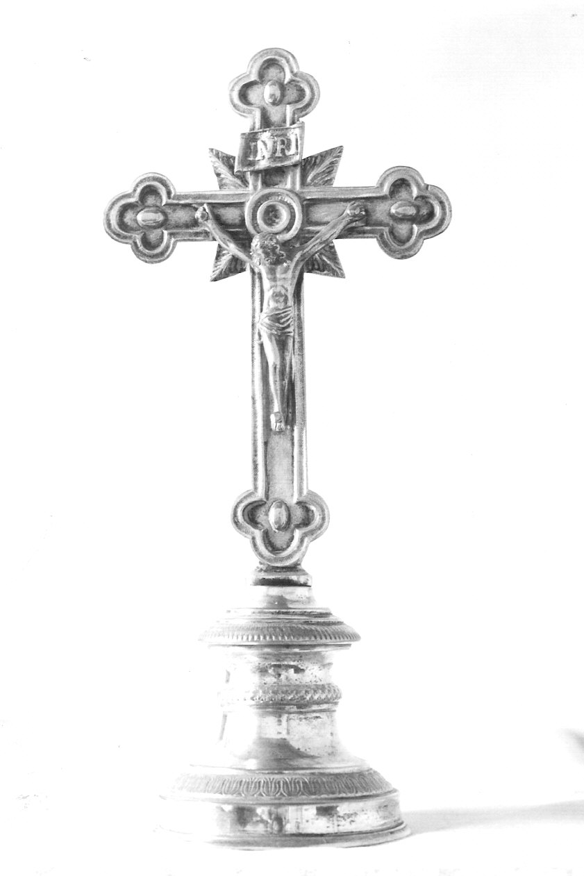 croce da tavolo, opera isolata - bottega lombarda (sec. XIX)