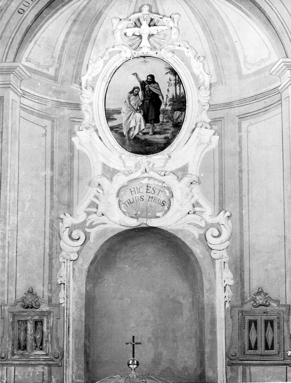 cornice a impostazione architettonica di dipinto, opera isolata - bottega lombarda (fine/inizio secc. XIX/ XX)