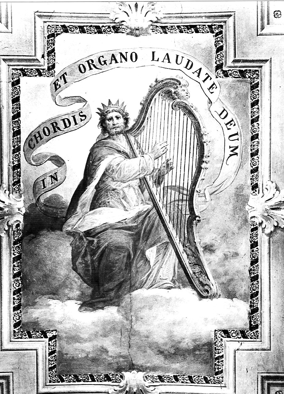 re Davide (decorazione pittorica, elemento d'insieme) di Tagliaferri Luigi (sec. XX)