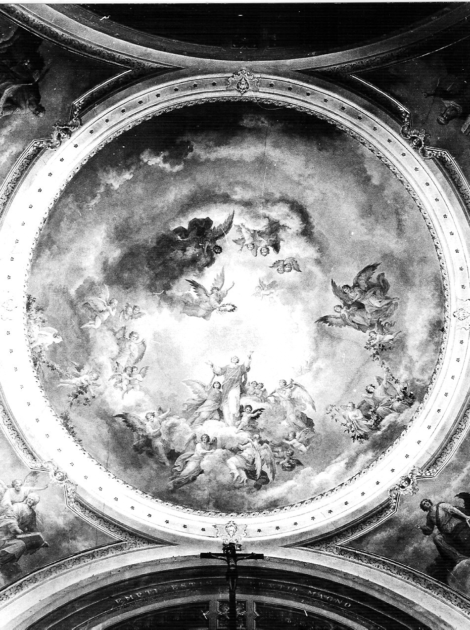 gloria di Santo Stefano (decorazione pittorica, elemento d'insieme) di Tagliaferri Luigi (sec. XX)