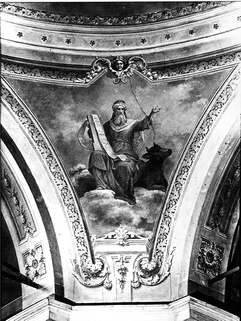 San Luca (decorazione pittorica, elemento d'insieme) di Tagliaferri Luigi (sec. XX)