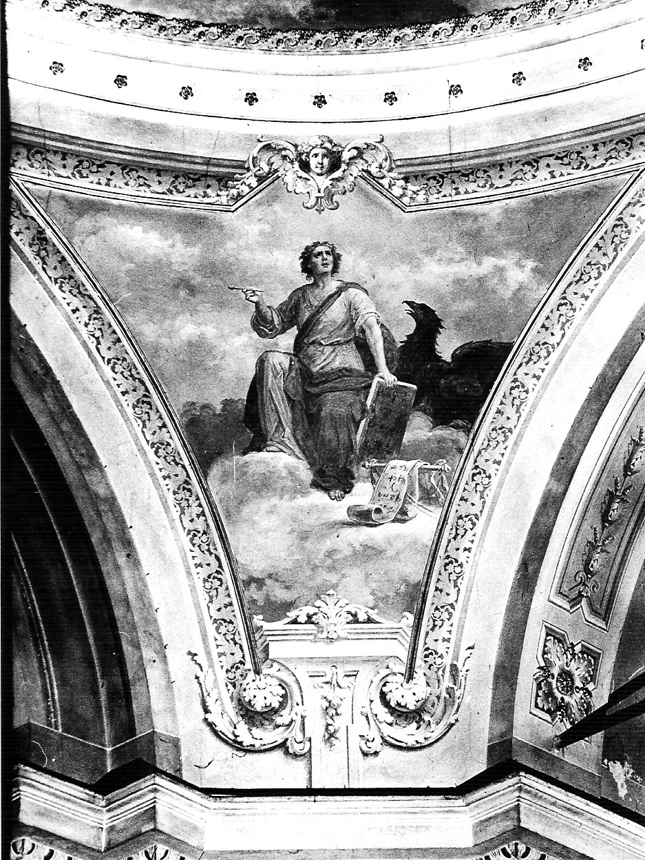 San Giovanni Evangelista (decorazione pittorica, elemento d'insieme) di Tagliaferri Luigi (sec. XX)
