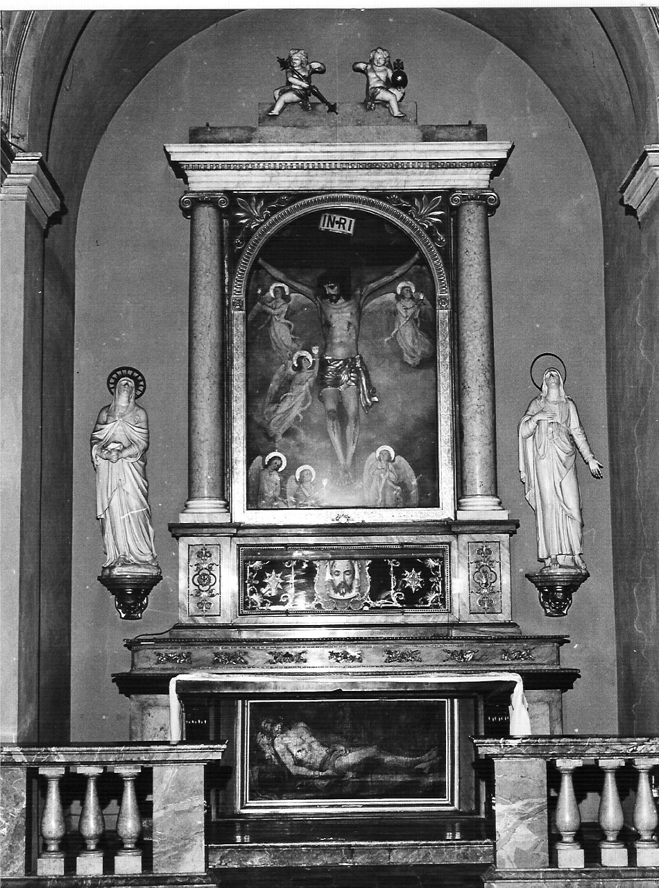 altare, complesso decorativo di Bovara Giuseppe (sec. XIX)