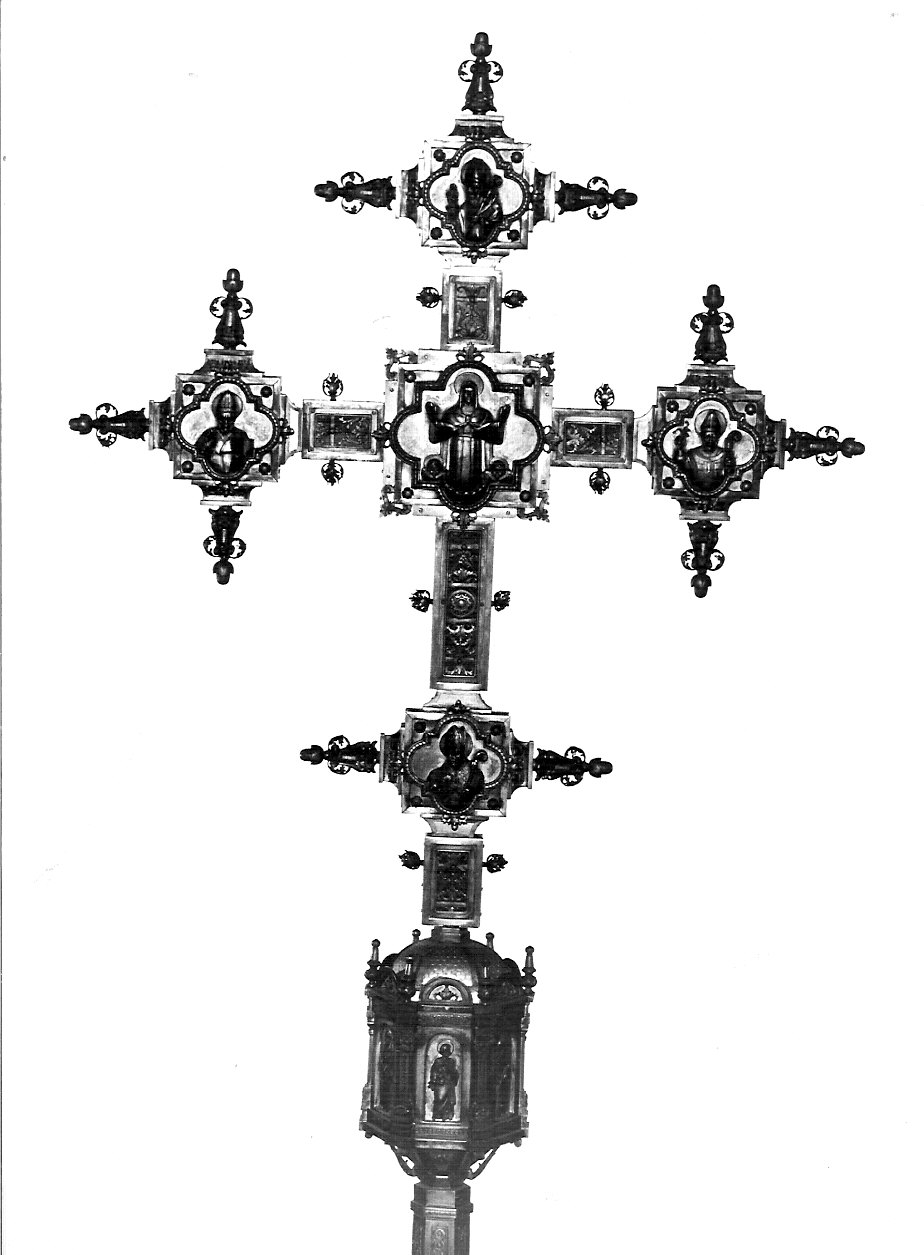 croce processionale, opera isolata - bottega lombarda (sec. XX)