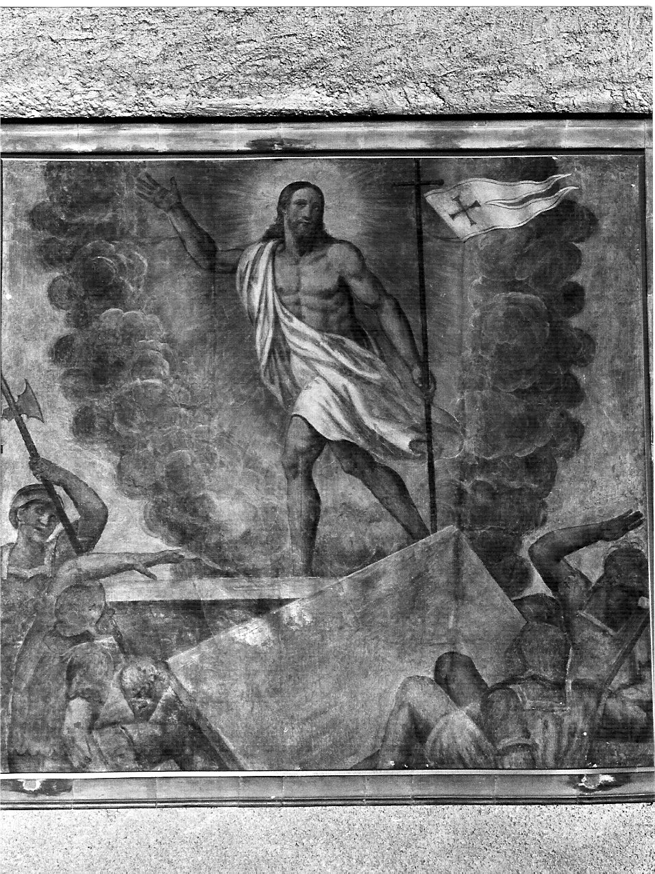 resurrezione di Cristo (dipinto, elemento d'insieme) - ambito lombardo (seconda metà sec. XVI)