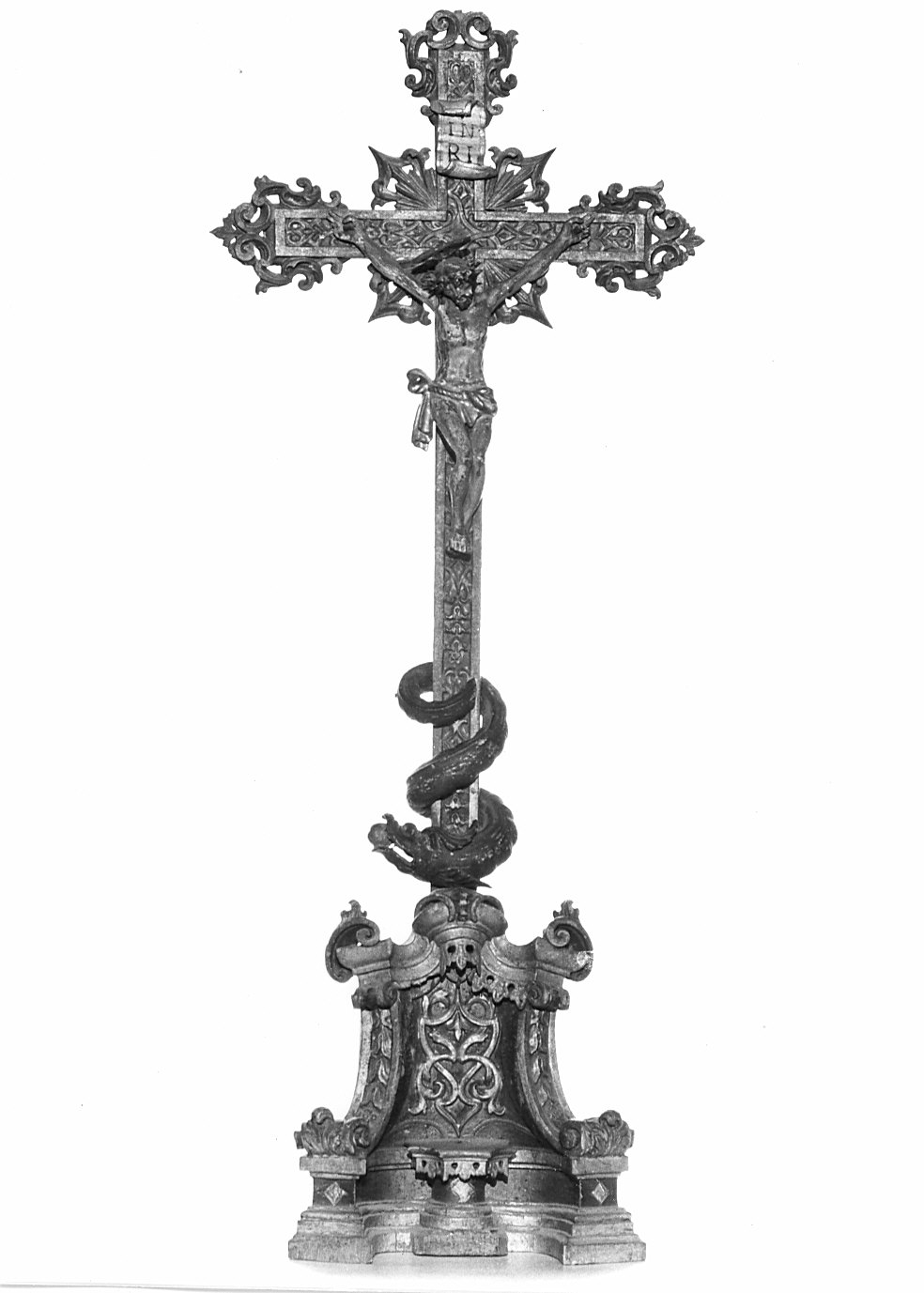 crocifissione di Cristo (crocifisso, opera isolata) - bottega lombarda (metà sec. XVIII)