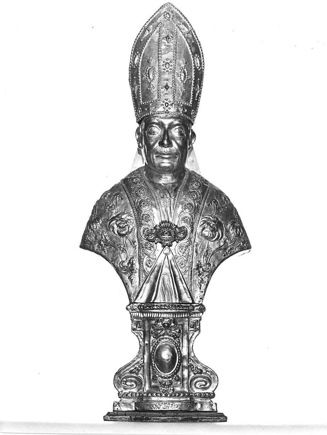 San Carlo Borromeo (reliquiario - a busto, opera isolata) - bottega lombarda (prima metà sec. XIX)