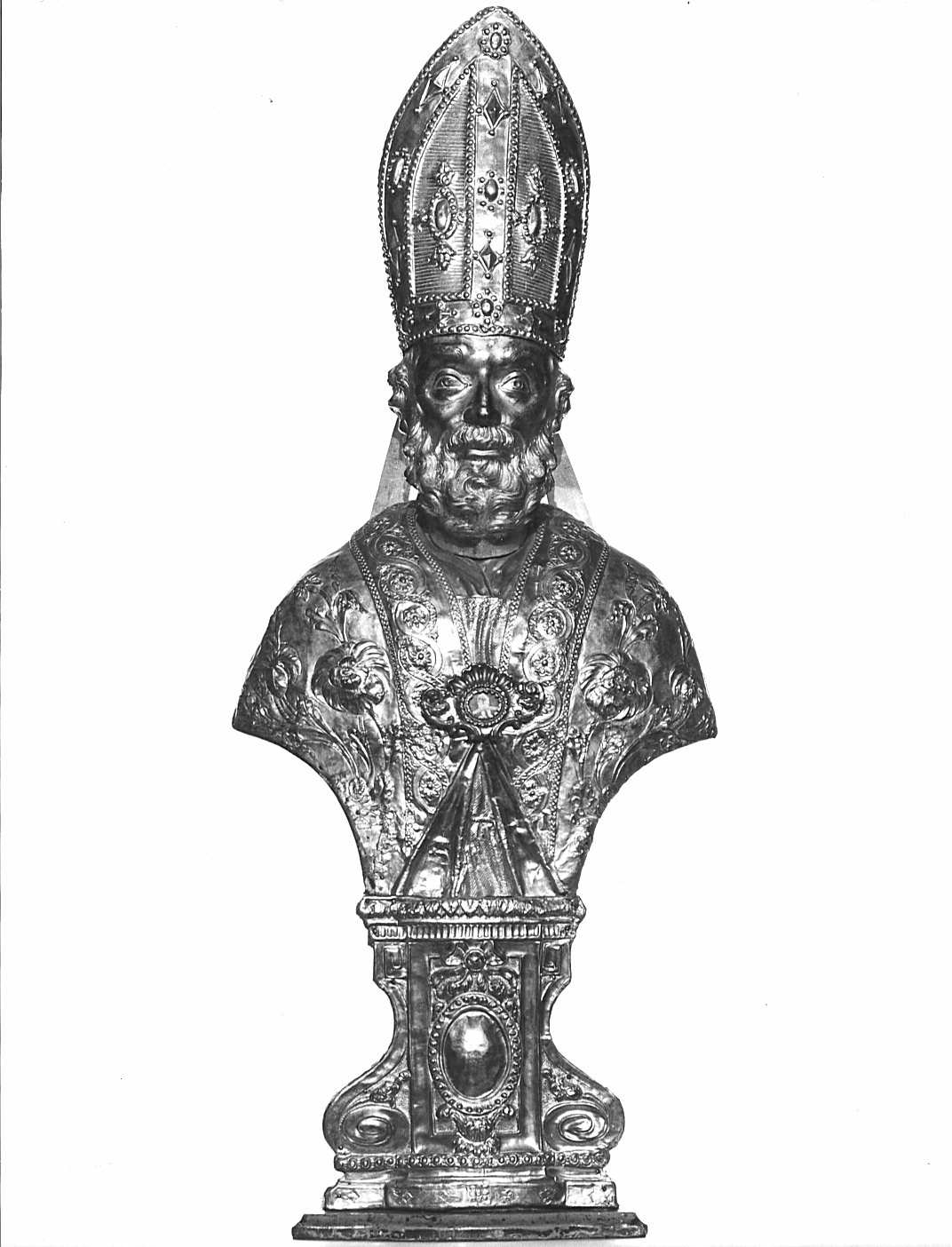 Santo (reliquiario - a busto, opera isolata) - bottega lombarda (prima metà sec. XIX)