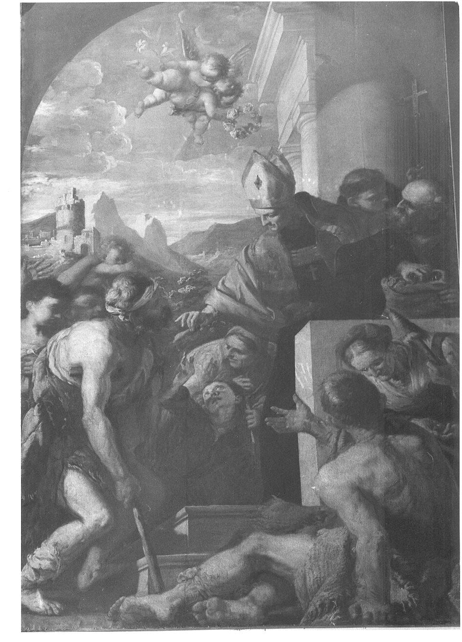 elemosina di San Tommaso da Villanova (dipinto, opera isolata) di Carneo Antonio (attribuito) (seconda metà sec. XVII)