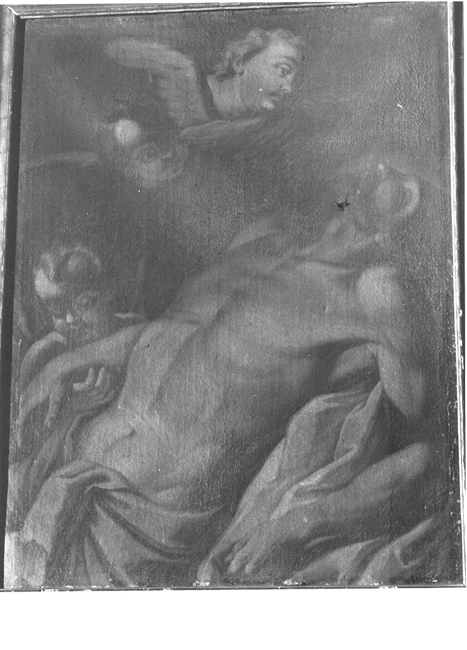 Cristo morto (dipinto, opera isolata) - ambito lombardo (sec. XVII)