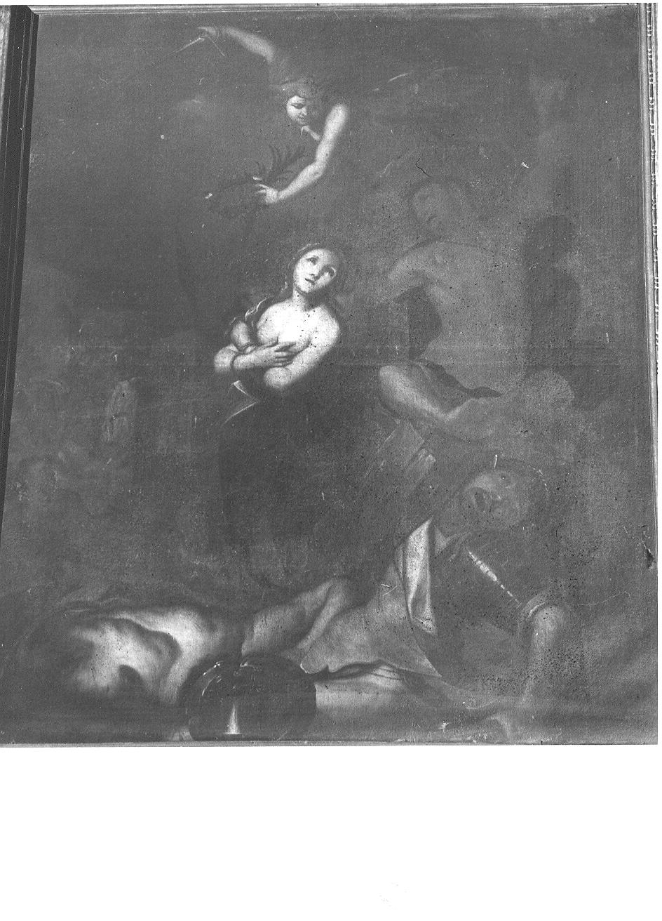 martirio di Santa Caterina (dipinto, opera isolata) - ambito lombardo (sec. XIX)