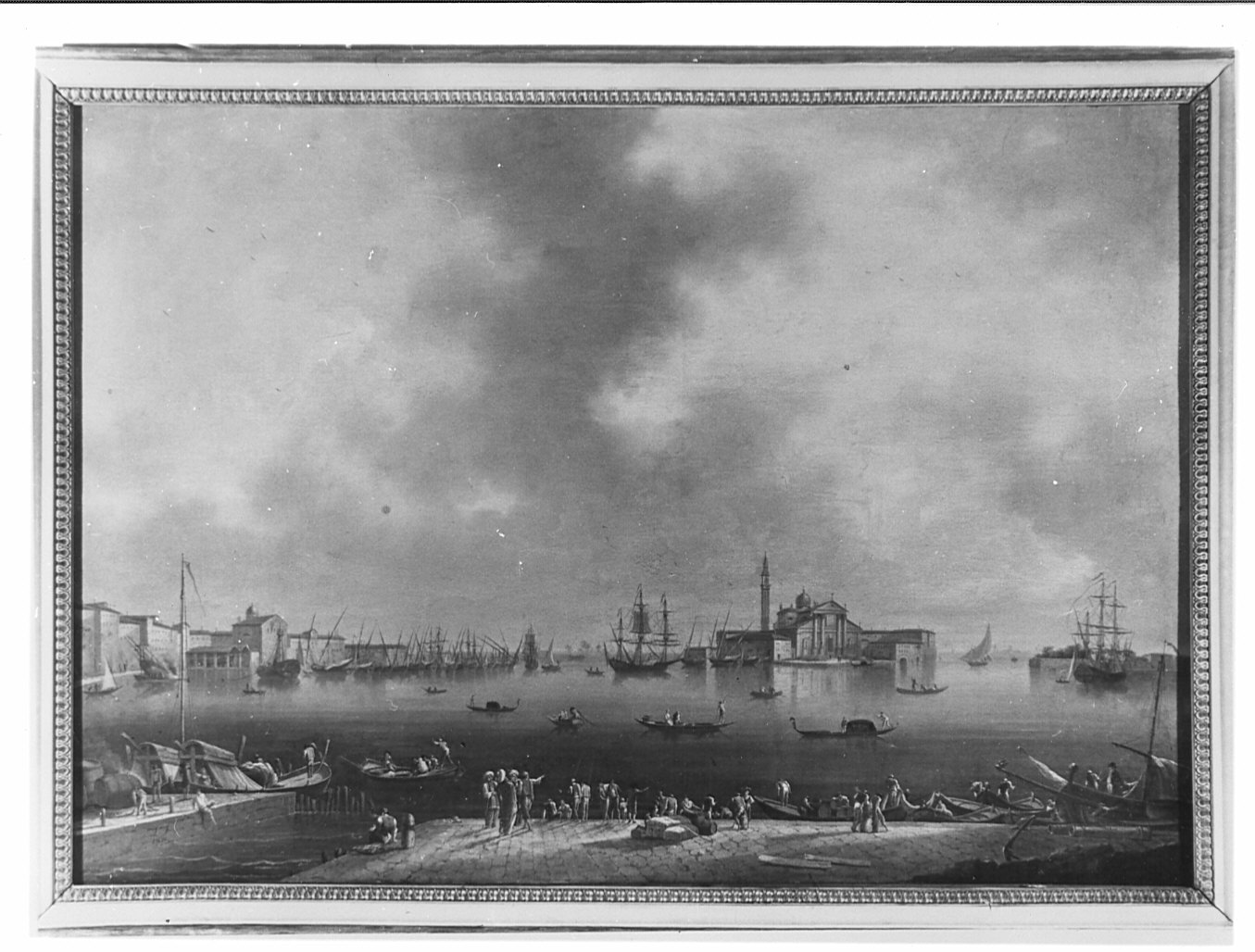 Veduta dei dintorni di Venezia, paesaggio (dipinto) di Fidanza Francesco (sec. XIX)