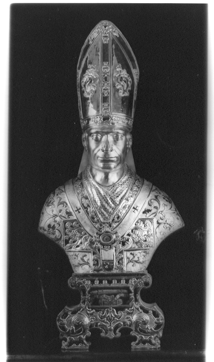 San Carlo Borromeo (reliquiario - a busto, opera isolata) - ambito lombardo (sec. XVIII)