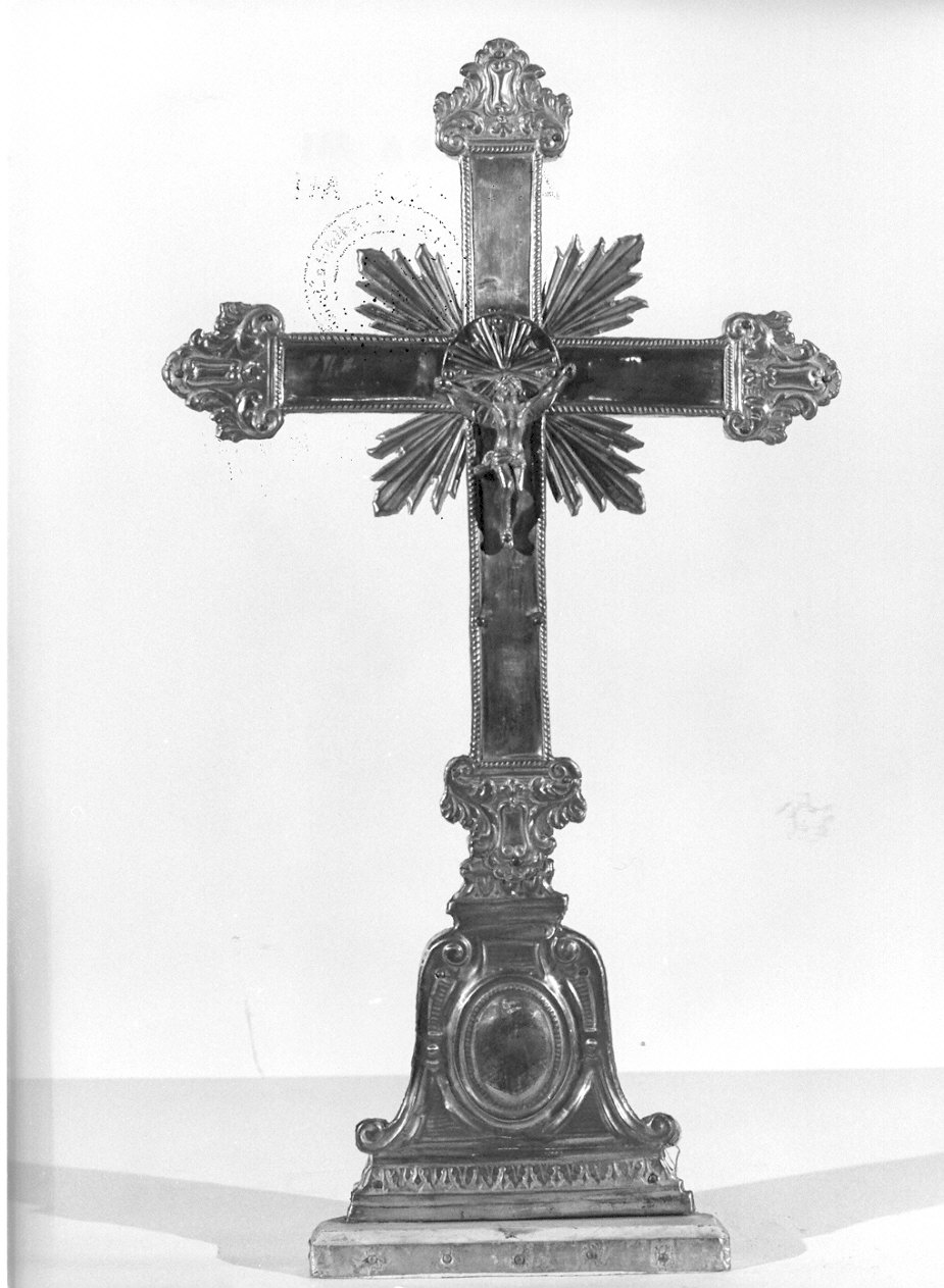 croce d'altare, opera isolata - ambito lombardo (sec. XIX)