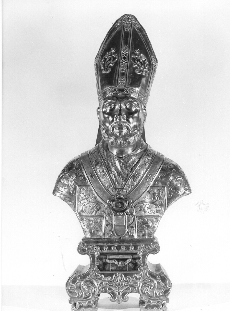 Sant'Agostino (reliquiario - a busto, pendant) - ambito lombardo (sec. XIX)