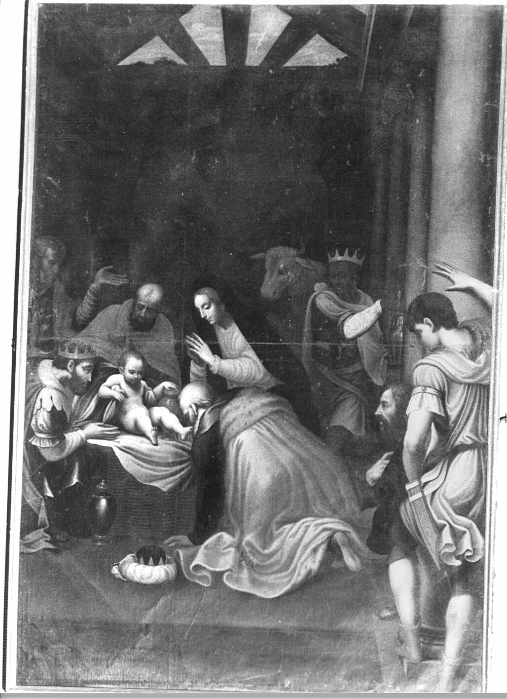 adorazione dei Re Magi (dipinto) - ambito lombardo (sec. XVII)