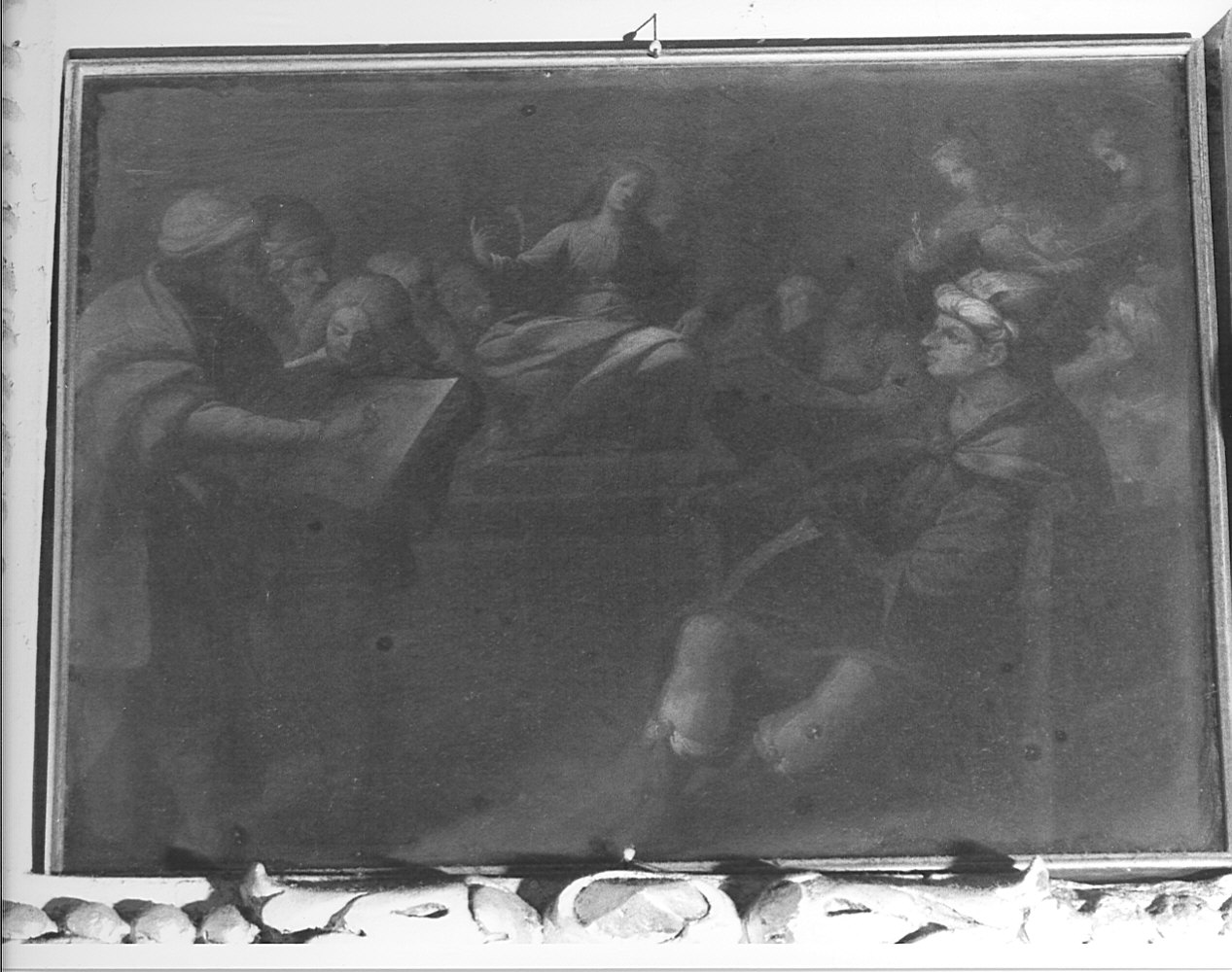 ritrovamento di Gesù nel tempio (dipinto, elemento d'insieme) di Recchi Gian Paolo (sec. XVII)