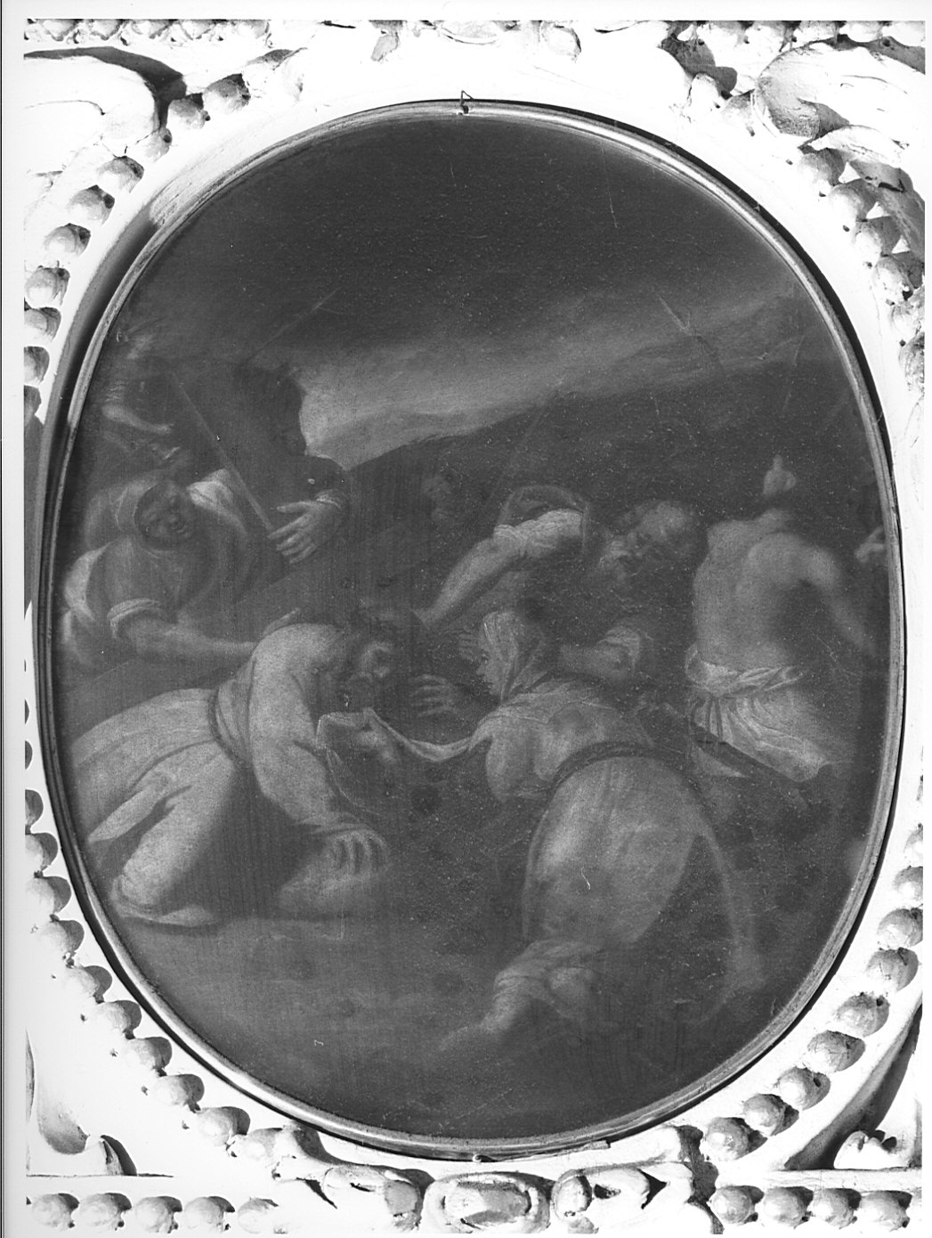 salita di Cristo al monte Calvario (dipinto, elemento d'insieme) di Recchi Gian Paolo (sec. XVII)