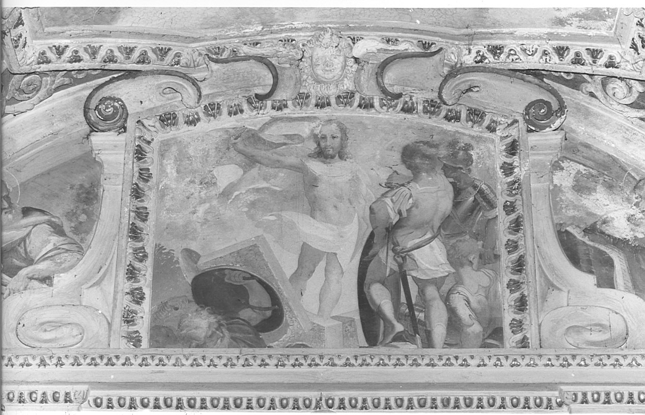 resurrezione di Cristo (dipinto murale, elemento d'insieme) - ambito lombardo (seconda metà sec. XVII)