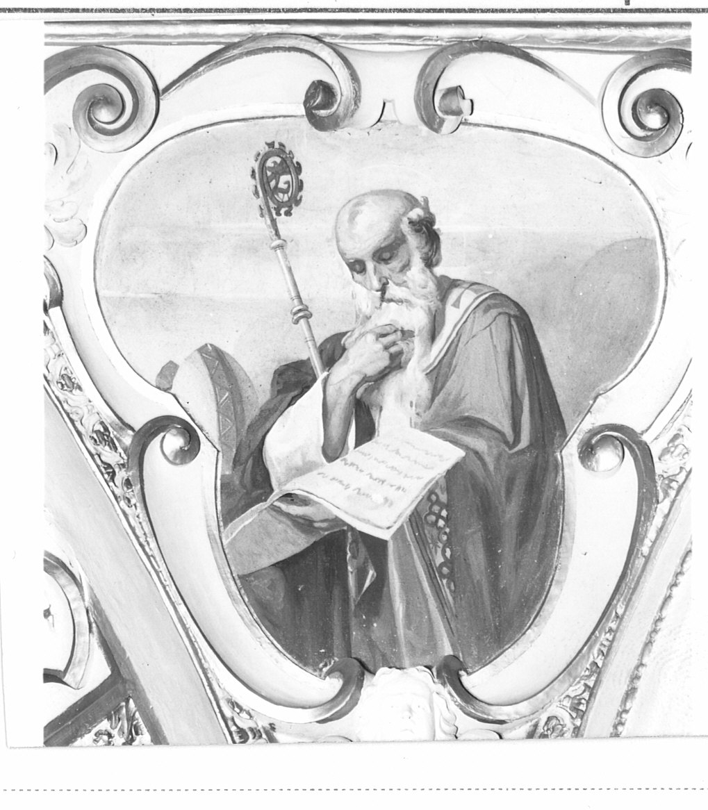 S. Agostino, Sant'Agostino (decorazione pittorica, elemento d'insieme) di Mosello C (attribuito) (sec. XIX)