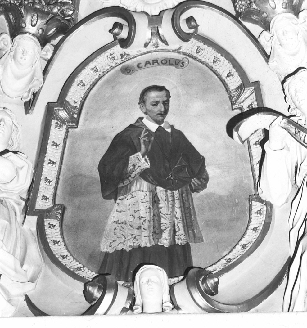 S. Carlo, San Carlo Borromeo (decorazione pittorica, elemento d'insieme) di Mosello C (attribuito) (sec. XIX)