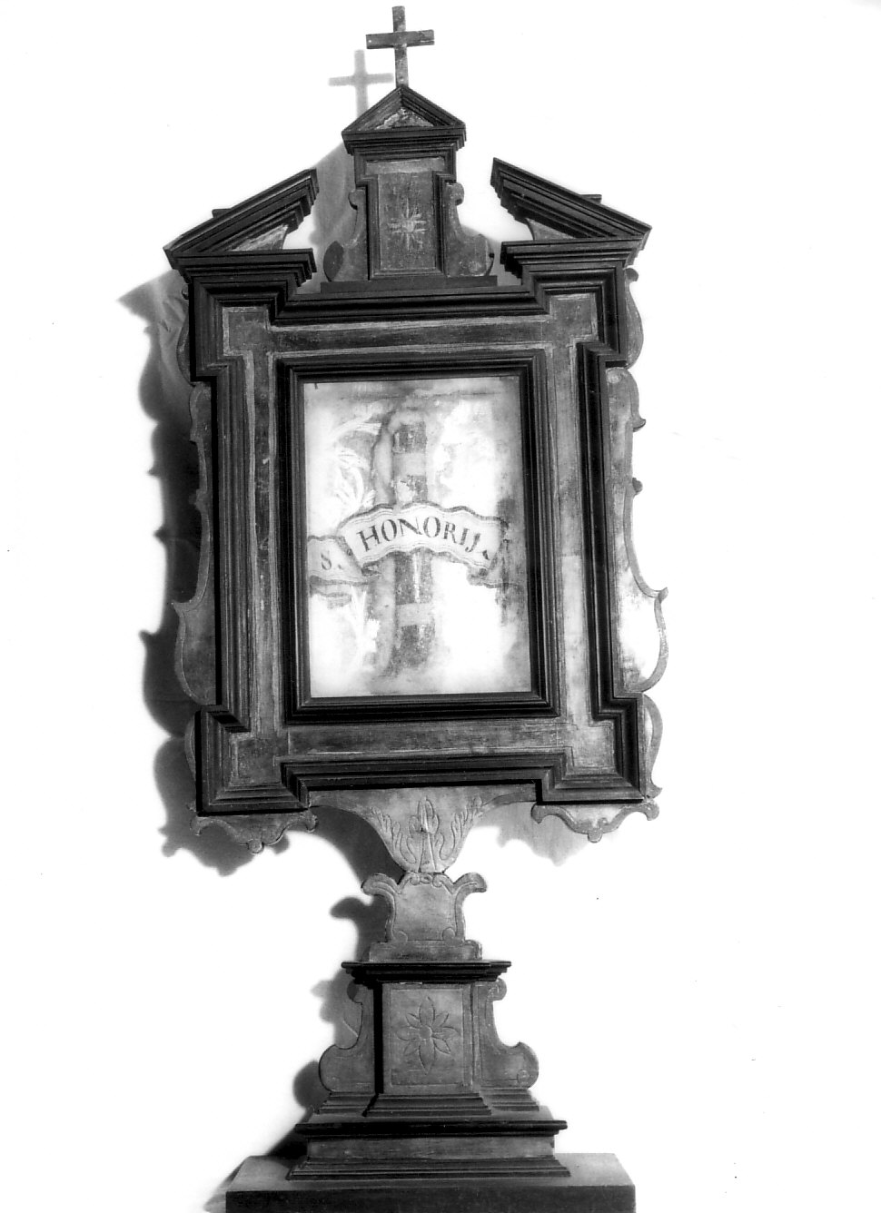reliquiario - a tabella, serie - bottega lombarda (sec. XVIII)