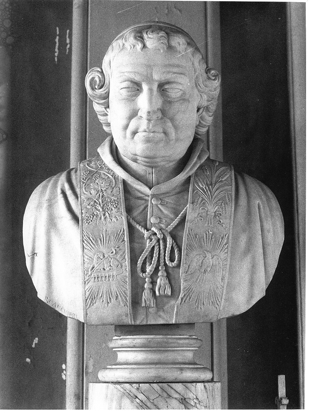 busto di prelato (statua, opera isolata) di Cacciatori Benedetto (sec. XIX)