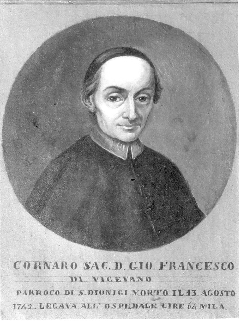 Francesco Cornaro (dipinto, opera isolata) - ambito pavese (seconda metà sec. XVIII)