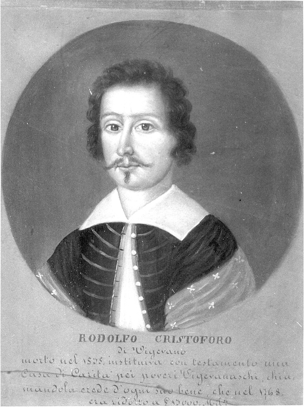 Cristoforo Rodolfo (dipinto, opera isolata) - ambito pavese (sec. XIX)