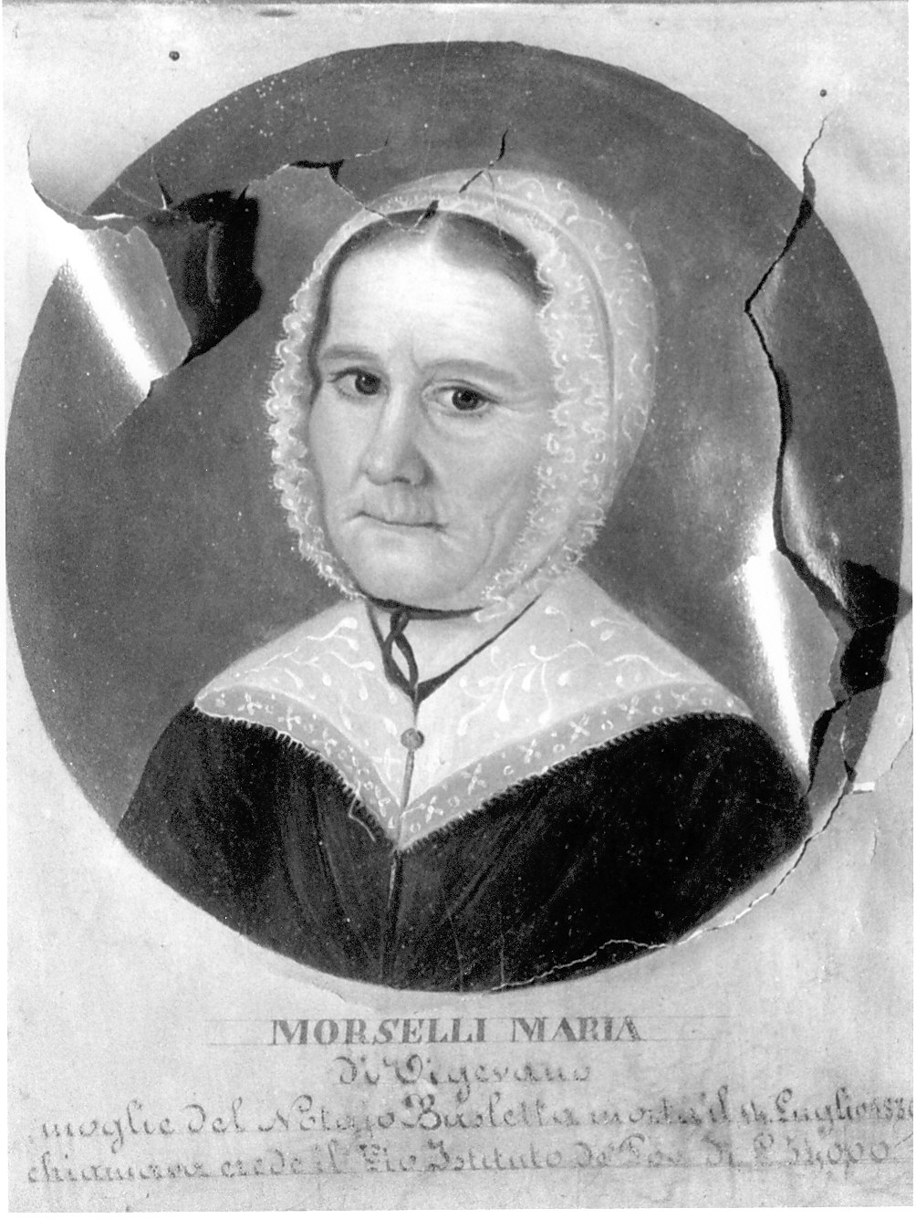 Maria Morselli (dipinto, opera isolata) - ambito pavese (sec. XIX)