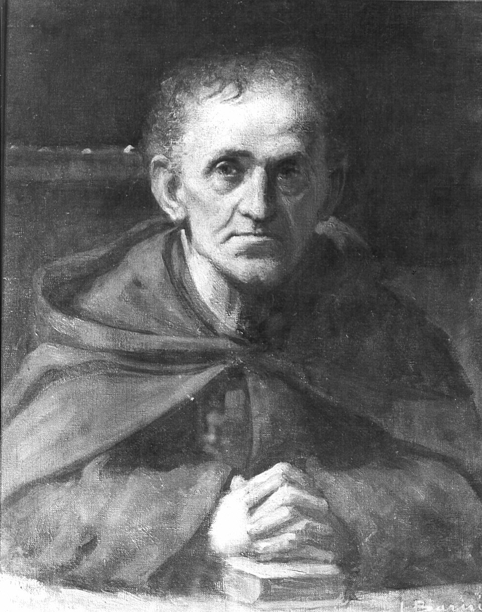 Ritratto di frate, busto ritratto d'uomo (dipinto) di Barni Luigi (attribuito) (primo quarto sec. XX)