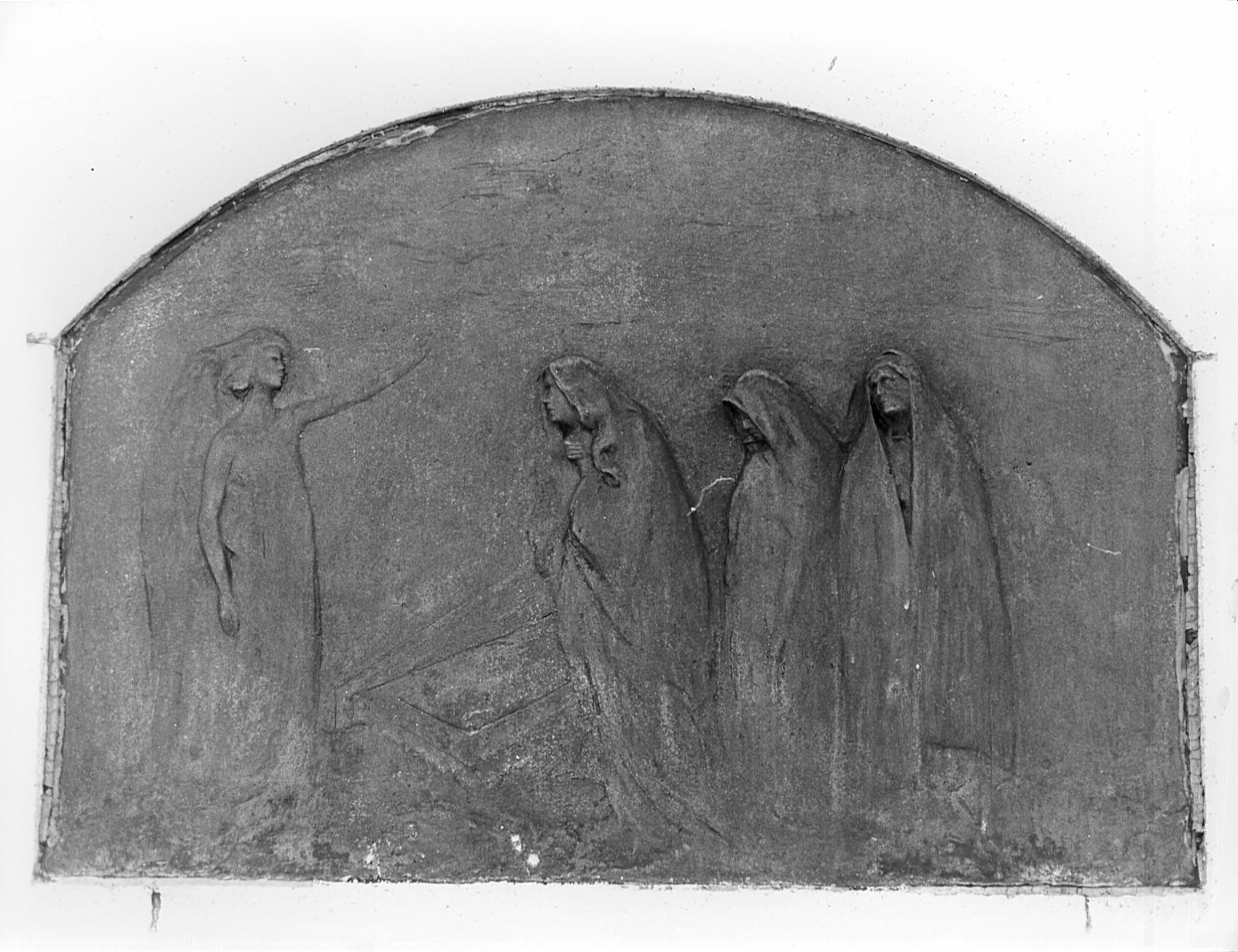 pie donne al sepolcro (rilievo) - bottega lombarda (inizio sec. XX)