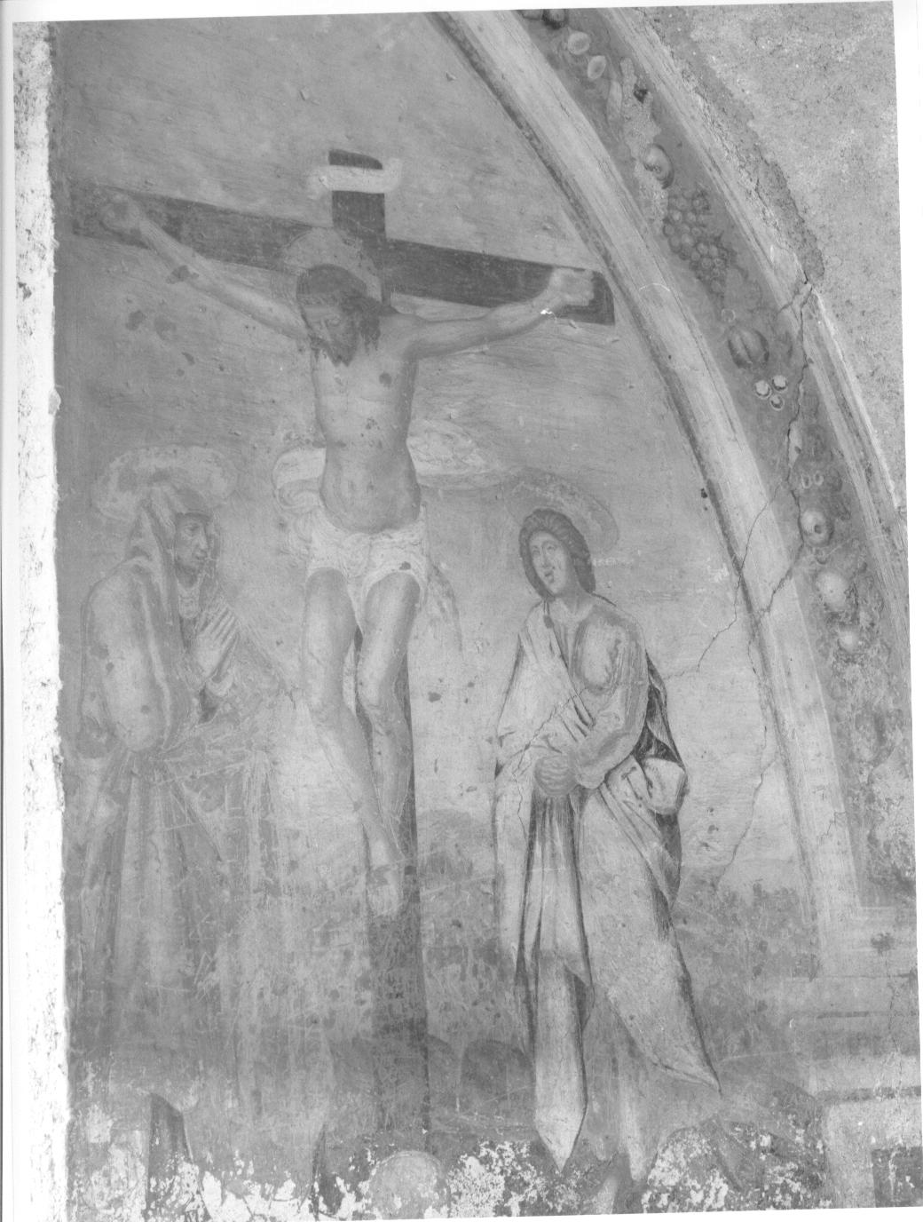crocifissione di Cristo (dipinto, elemento d'insieme) - ambito lombardo (sec. XVI)