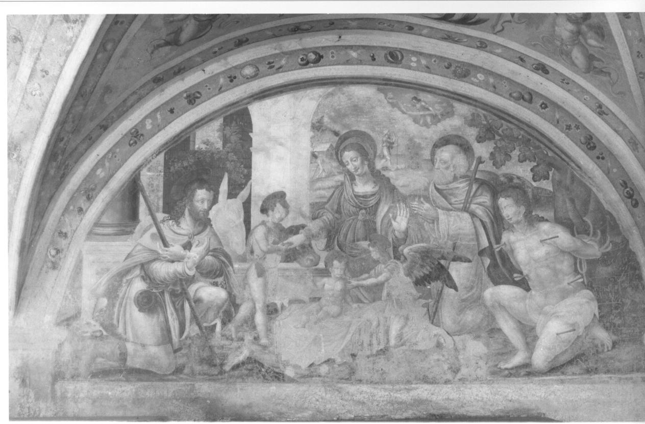 Madonna con Bambino e Santi (dipinto, elemento d'insieme) - ambito lombardo (sec. XVI)