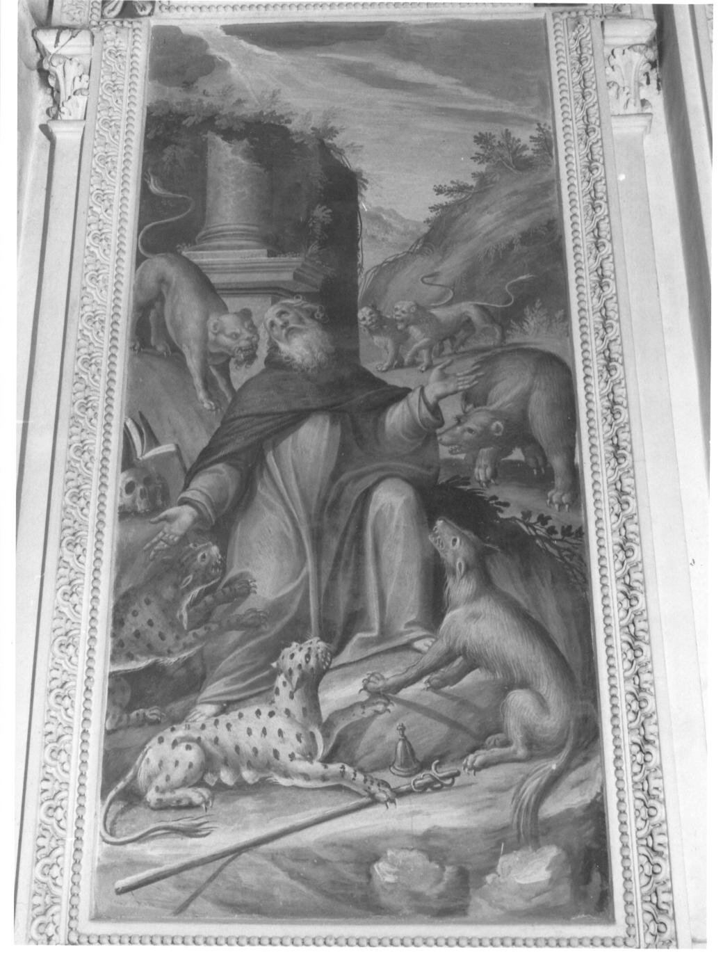 tentazioni di Sant'Antonio Abate (dipinto, elemento d'insieme) di Della Rovere Giovanni Mauro detto Fiamminghino (attribuito) (sec. XVII)