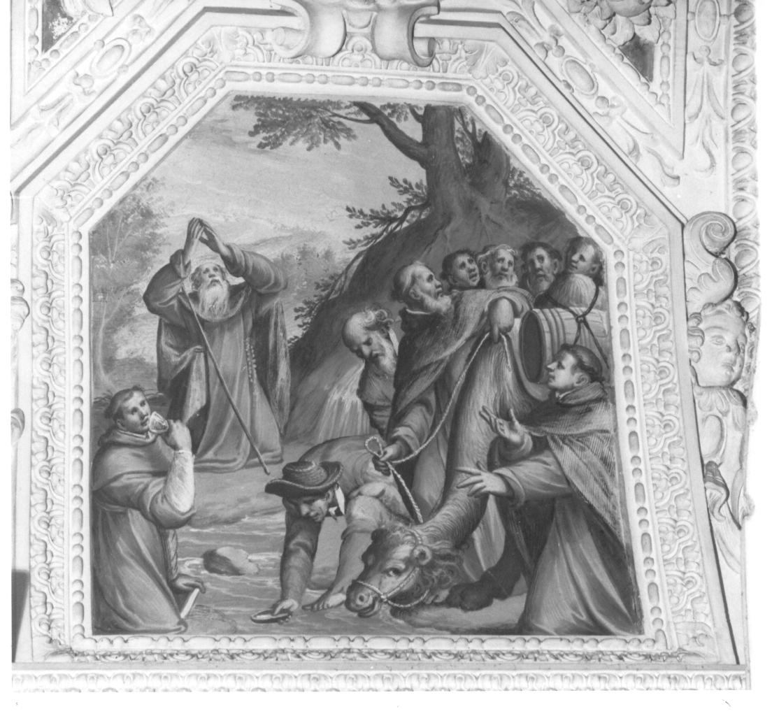 Miracolo di Sant'Antonio Abate (dipinto, elemento d'insieme) di Della Rovere Giovanni Mauro detto Fiamminghino (attribuito) (sec. XVII)