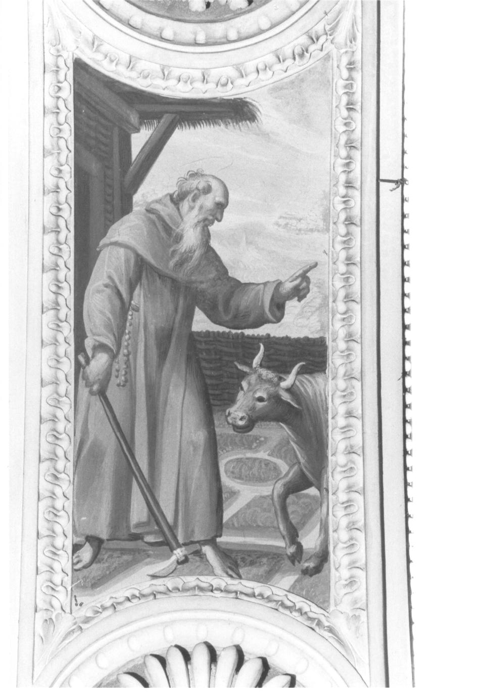 Sant'Antonio Abate (dipinto, elemento d'insieme) di Della Rovere Giovanni Mauro detto Fiamminghino (attribuito) (sec. XVII)