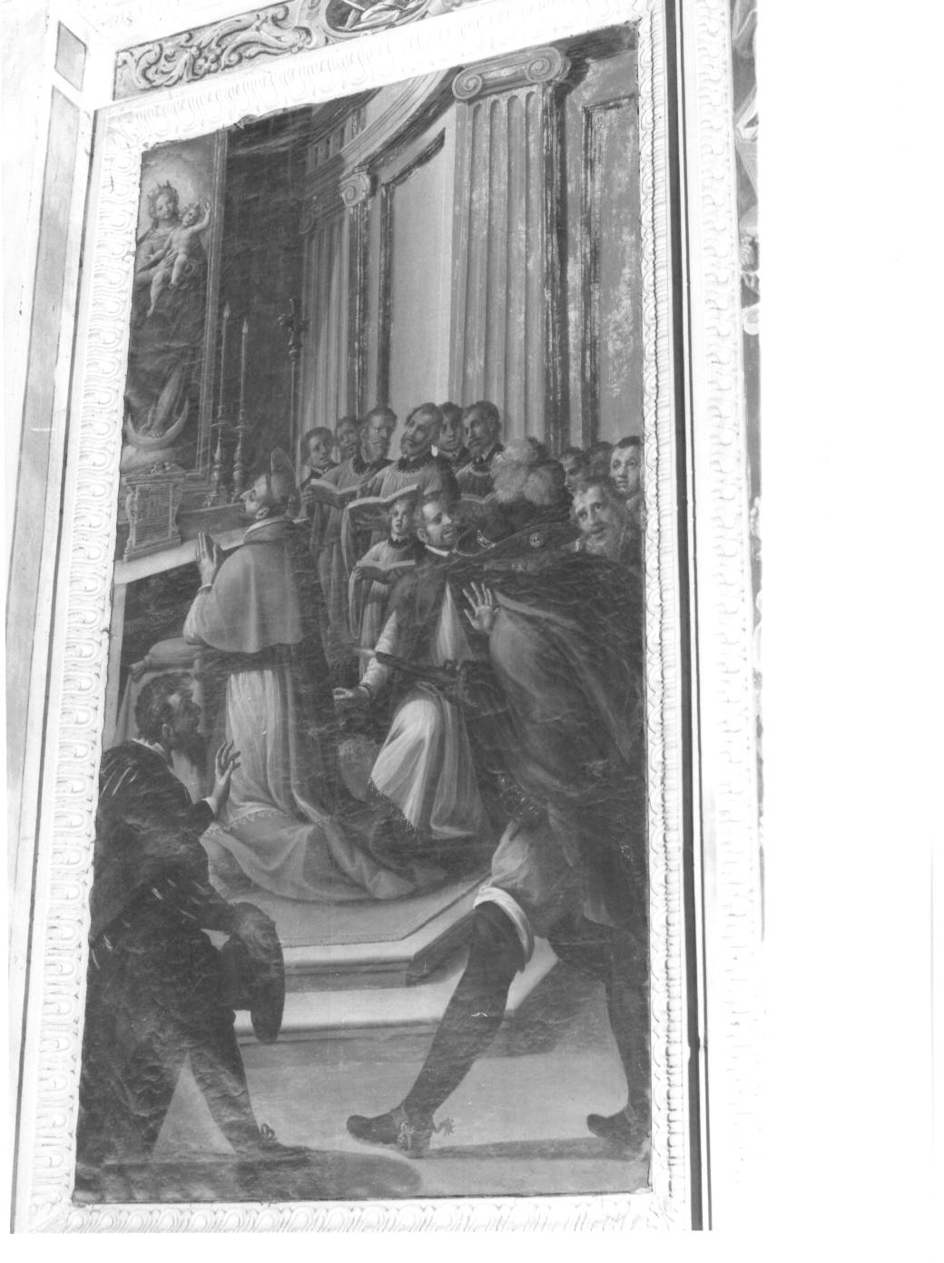 Attentato a San Carlo Borromeo (dipinto, elemento d'insieme) di Della Rovere Giovanni Mauro detto Fiamminghino (attribuito) (sec. XVII)