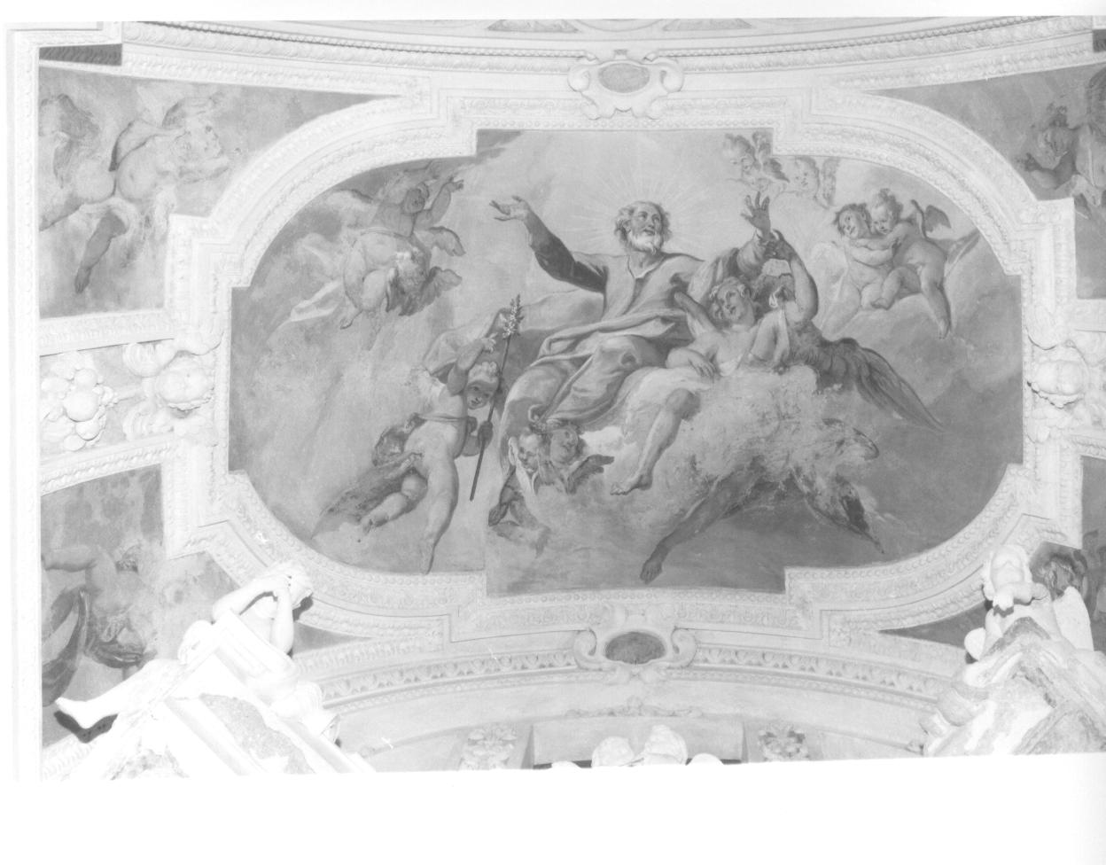 morte di San Giuseppe (dipinto, elemento d'insieme) di Rodriguez Giovan Battista (attribuito) (sec. XVIII)