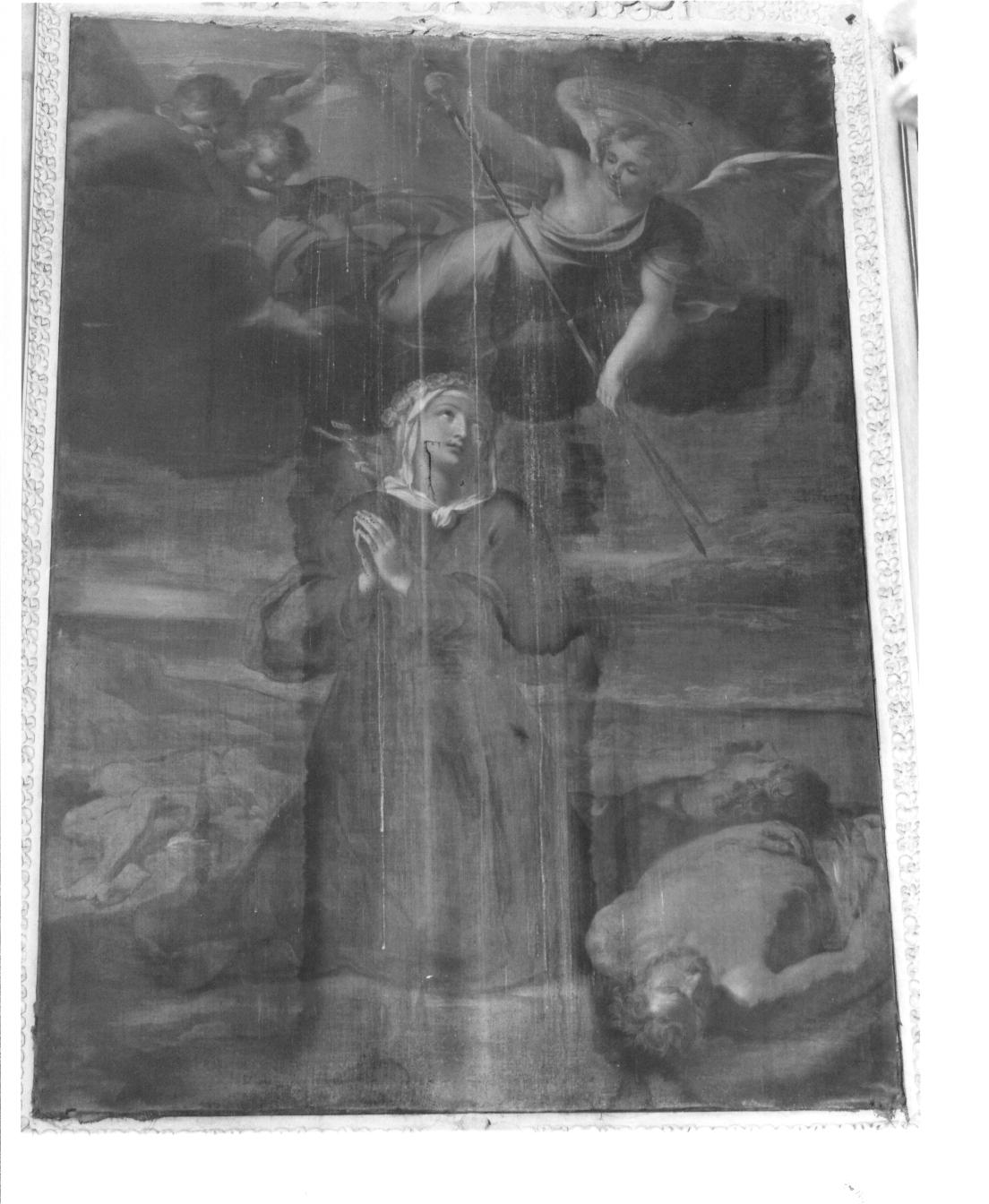 Santa Rosalia (dipinto, opera isolata) di Tanera Francesco (attribuito) (sec. XVII)