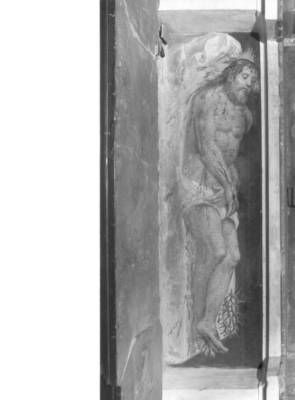Cristo morto (dipinto, elemento d'insieme) di Della Rovere Giovanni Mauro detto Fiamminghino (attribuito) (sec. XVII)