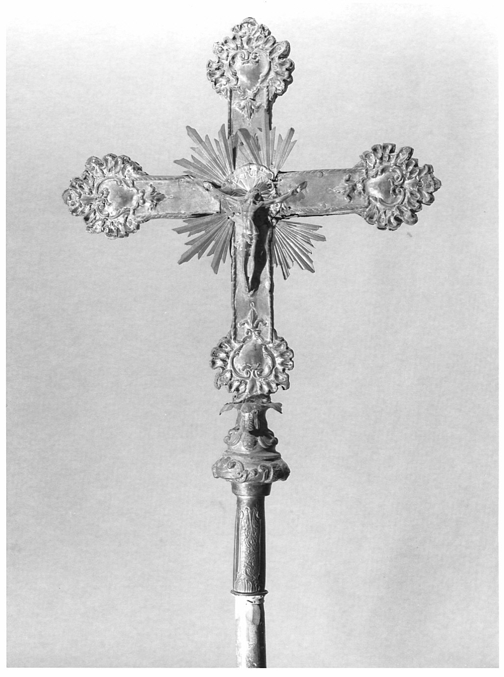 croce processionale - bottega lombarda (prima metà sec. XVIII)