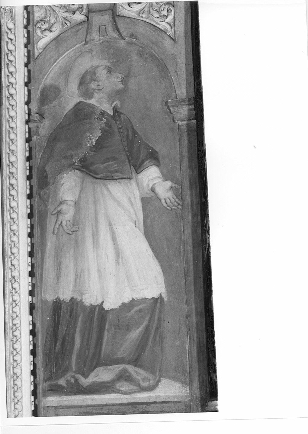 San Luigi IX (dipinto murale) - ambito lombardo (sec. XVIII)