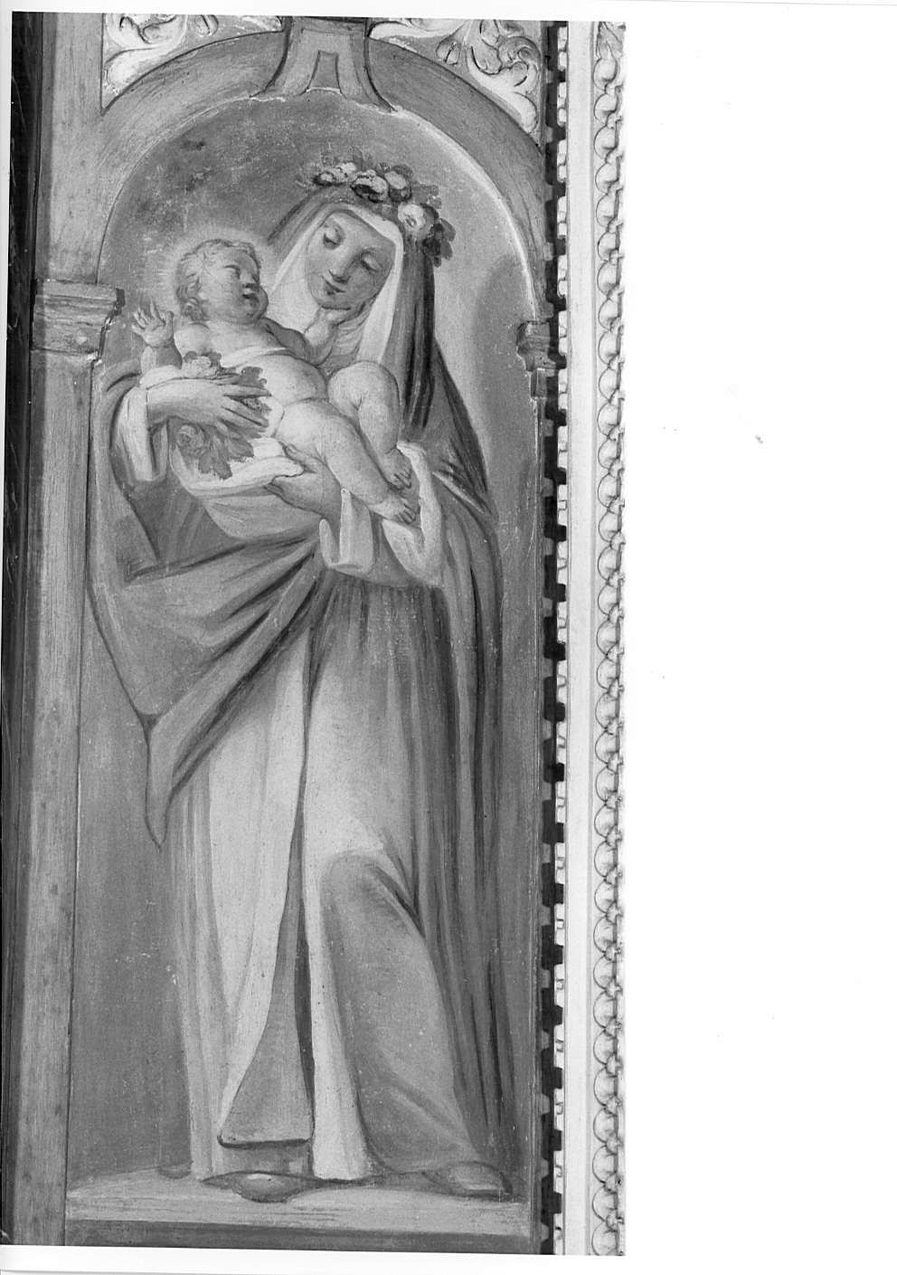 Santa Elisabetta (?) (dipinto murale) - ambito lombardo (sec. XVIII)