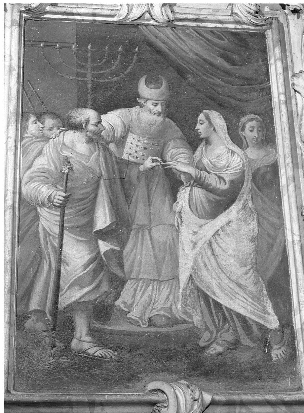 Sposalizio di Maria Vergine (dipinto murale, elemento d'insieme) - ambito lombardo (secondo quarto sec. XVIII)