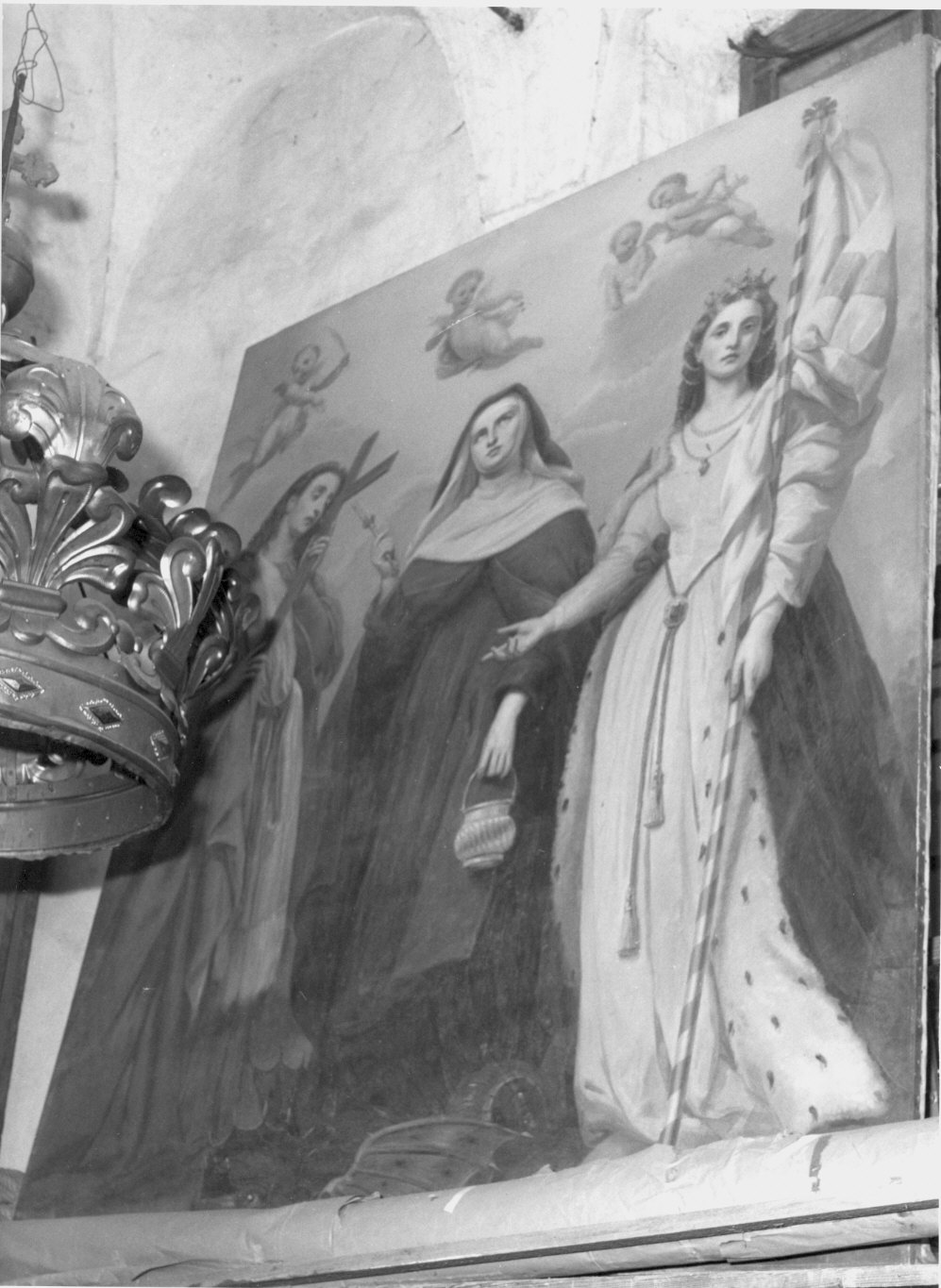 Santa Margherita d'Antiochia; Santa Marta, Sant'Orsola (dipinto) - ambito lombardo (prima metà sec. XIX)